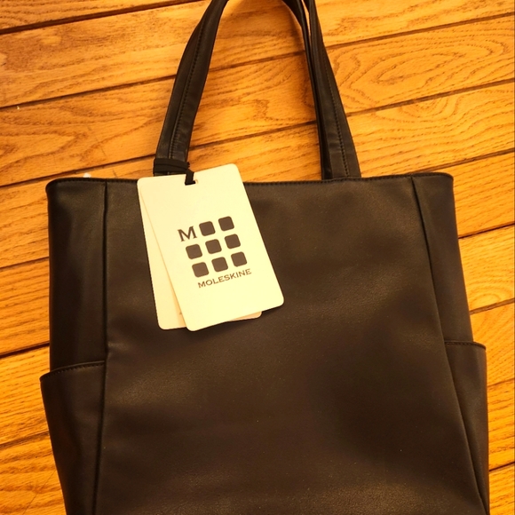 Moleskine Handbags - Moleskin Black classic tote NWT